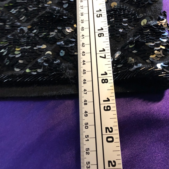 VTG 📌Cathy HARDWICK 80s Eye-Catching Formal Long Sleeves Wool Top with Sequins - Picture 6 of 11